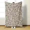 Retro Camouflage Pattern Cooling Bedding Blanket - 280GSM Polyester Soft Flannel, Digital Print, Wrinkle Resistant, Fade Proof, Lightweight, Machine Washable, All-Seasons for Bed, Camping