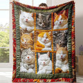 Cat Pattern Flannel Blanket, 1 Count Soft Comfortable Cozy Graphic Throw Blanket with Storage Bag, Air-conditioned Room Blanket, Warm Nap Blanket for Home Office Travel, Cozy Blankets